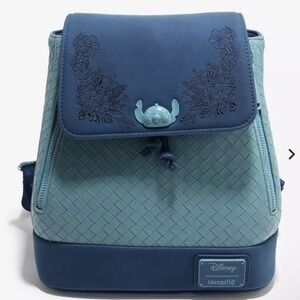Loungefly Stitch Embroidered Blue Backpack